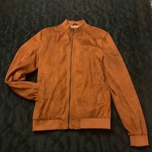 Mens ZARA faux suede jacket